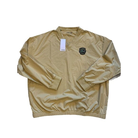 Lacoste Men's Beige Loose Fit Golf Windbreaker Sweatshirt 2XL NWT - Picture 1 of 11